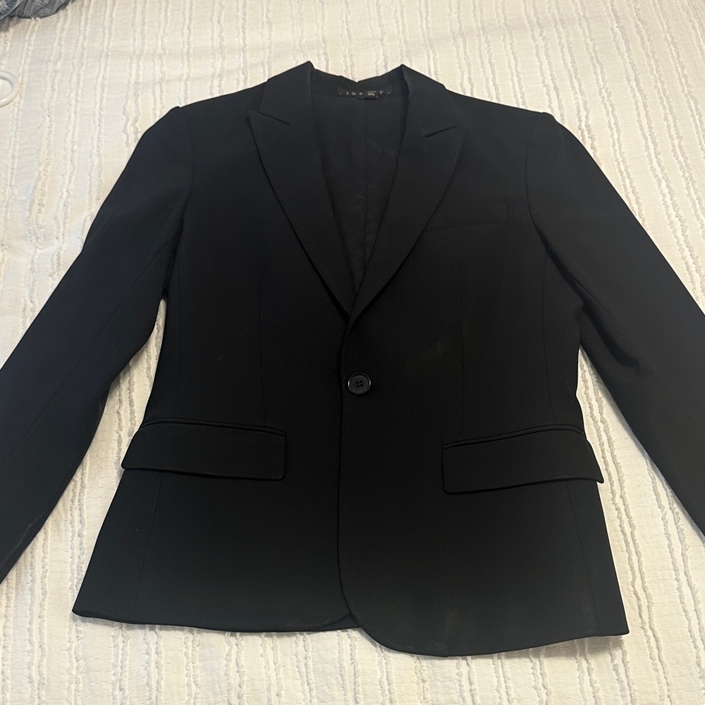 Theory Black Women's Blazer